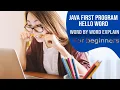Java first programs hello word ek ek word ke full explain hindi about coding24
