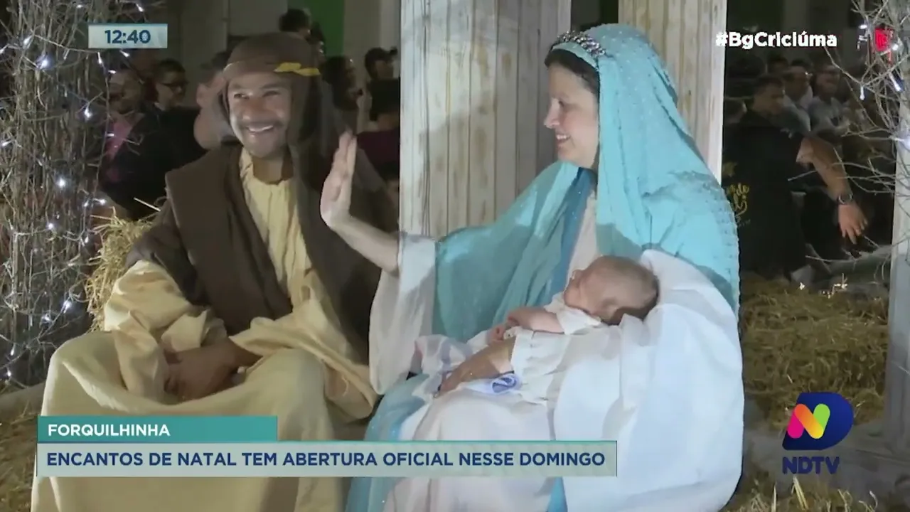 Encantos de Natal em Forquilhinha contou com abertura oficial neste domingo