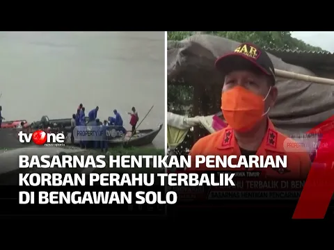 Basarnas Hentikan Pencarian Korban Perahu Terbalik di Bengawan Solo