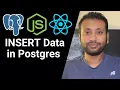 PERN Stack Bangla 9 How to insert data in a Postgres table