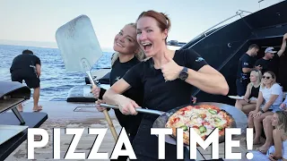 Crew Pizza Night onboard a Super Yacht
