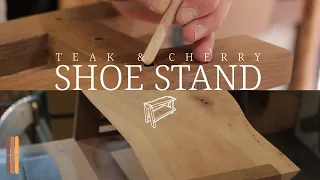 Making a Teak and Cherry Shoe Stand (Relaxing Woodworking)