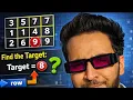 2D Array Interview Question Target Search Problem Interview Prep