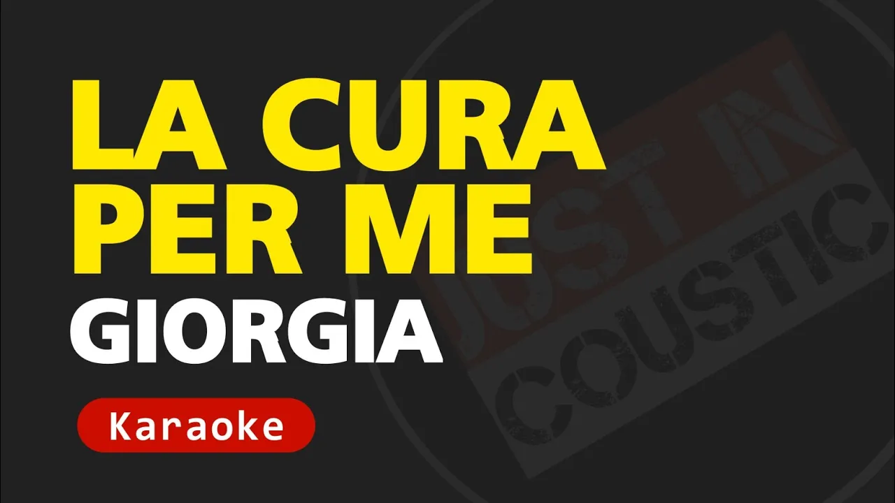 Giorgia - LA CURA PER ME Karaoke | Sanremo 2025 Giorgia - LA CURA PER ME Karaoke | Sanremo 2025