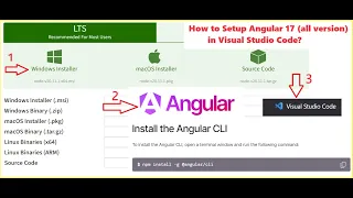 How to Setup or Install Angular 17 on Windows Angular 17 Project Setup Guide Visual Studio Code