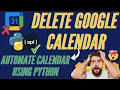 Python Tutorial Generate Google Calendar API Key Create Events