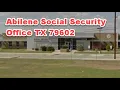 Abilene Social Security Office TX 79602