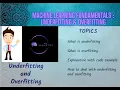 Machine Learning fundamentals Underfitting and Overfitting