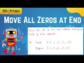 Move All Zeros to the End Explained Visually Python Dry Run LeetCode Interview QA