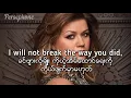 Kelly Clarkson - Because of you | Myanmar Subtitles