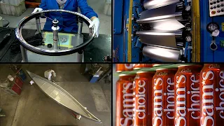 How It's Actually Made - Aluminum Cans, Foil, Bike Wheels, Canoes, and More