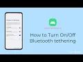 How to Turn Bluetooth tethering Android 14