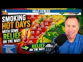 Sunday Brings the HEAT Then Storms Relief Arrive Monday