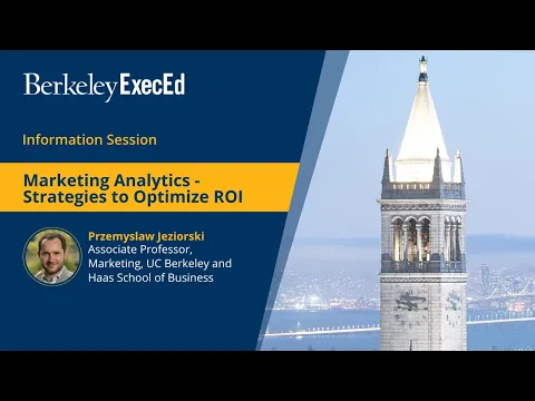 Information session on Berkeley Executive Education’s Marketing Analytics and AI: Strategies and Tools program