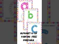 Alphabet q-Tip Painting Free Printable