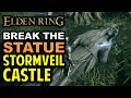 Stormveil Castle How to Break the Stone Statue get the Hidden Item Elden Ring