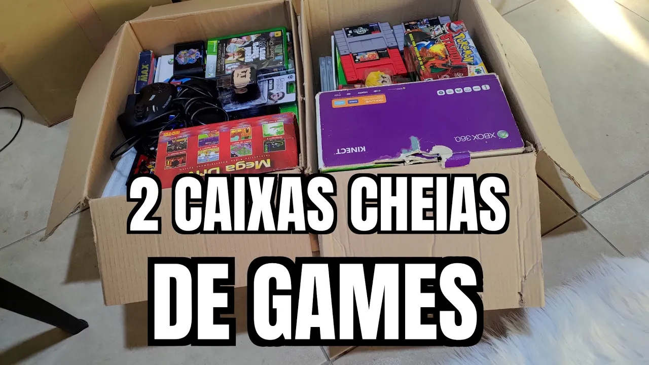 Fornecedor de Games do Brasil mandou 2 Caixas