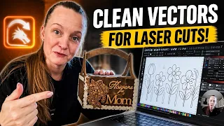 clean vector files for both scoring and engraving in lightburn