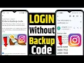 How To Login Instagram Without Backup Code 2026 Without Backup Code Instagram Login Hindi