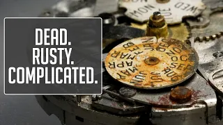 Restoring a Rusty Kingston Datofix Triple Calendar Moonphase