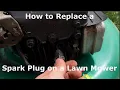 How to Replace a Lawn Mower Spark Plug--Lawn Mower Tune Up--Briggs Stratton Quantum 5 5