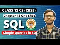Chapter 13 Simple Queries in SQl Class 12 Computer Science Vishal Kumar in Hindi