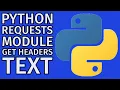 Python Requests Module Send HTTP Requests - Text