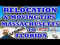 Relocations Moving Tips Massachusetts to Florida Estimated Cost - UHAUL vs PODS vs DN Van Line