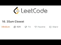 LeetCode 3Sum Closest Explained - Java