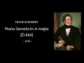 SCHUBERT Piano Sonata No. 13 in A major (Op. 120 / D.664) Score