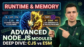 Node js Advanced Modules Deep Dive into ESM vs CJS Runtime Caching Memory