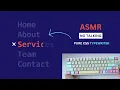 ASMR Programming - CSS Only Menu Typing Hover Effect