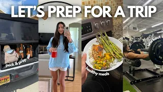 VLOG how I stay on track before vacation packing meals workouts
