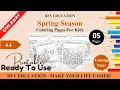 1023 FREE Spring Season Coloring Pages For Kids Color and Learn 5 Pages