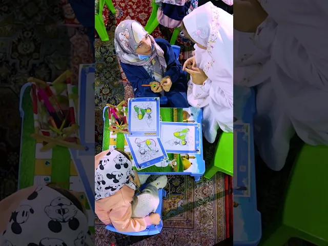 ⁣المرسم القرآني الصغير منبر التعبير الإبداعي بين الحرمين