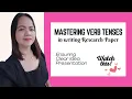 RESEARCH GRAMMAR Mastering Verb Tenses