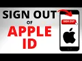 How to Sign Out of Apple ID on iPhone