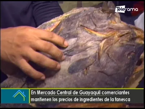 En mercado Central de Guayaquil comerciantes mantienen los precios de ingredientes de la fanesca