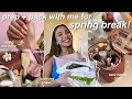 PREP PACK W ME FOR SPRING BREAK new hair doing my nails clothing haul packing etc