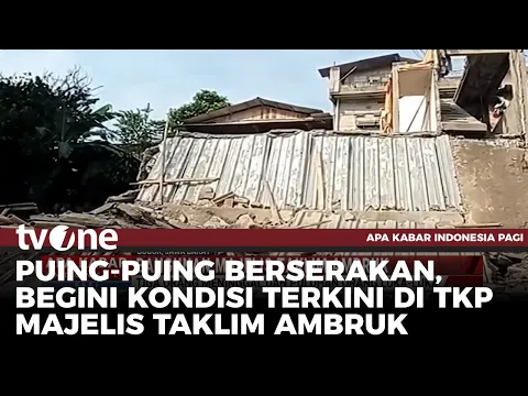 Terkini, Penampakan Bangunan Majelis Taklim yang Ambruk di Bogor