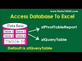 VBA Data Extraction From Access Database to Excel OpenDatabase Method - PivotTable