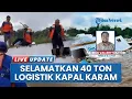Lagu KM Dahlia Tenggelam di Muara Kaman Diduga karena Overload, Warga Selamatkan 40 Ton Logistik