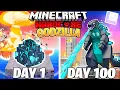 Download Lagu I Survived 100 DAYS as GODZILLA in HARDCORE Minecraft!