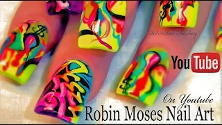 Neon Graffiti Nail Art Design Tutorial