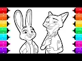 Zootopia 2 Coloring Pages for Kids Coloring Zootopia Characters