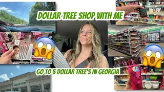 DOLLAR TREE SHOP WITH ME GO TO 5 DOLLAR TREE S WITH ME IN GEORGIA