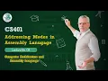 CS401 Lecture 02 Addressing Modes in Assembly Language Virtual University Computer Architecture