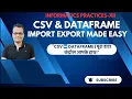 Data Between CSV Files DataFrame CSV