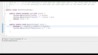 Short-circuiting vs and vs Java