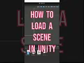 Load a scene in Unity from a button